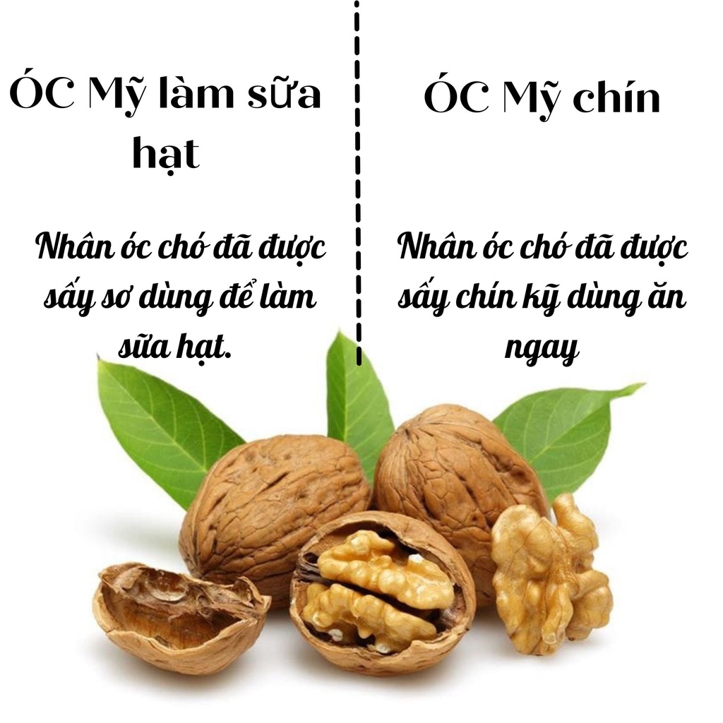 500gr Hạt óc chó Mỹ đã tách vỏ sấy chín (khách đặt mới sấy)