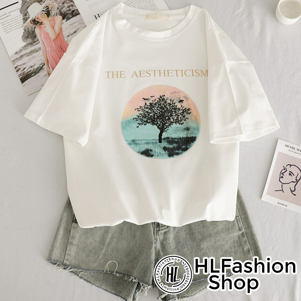 Áo Thun Tay Lỡ Form Giấu Quần HÌNH TRÒN CÂY siêu đẹp | BigBuy360 - bigbuy360.vn