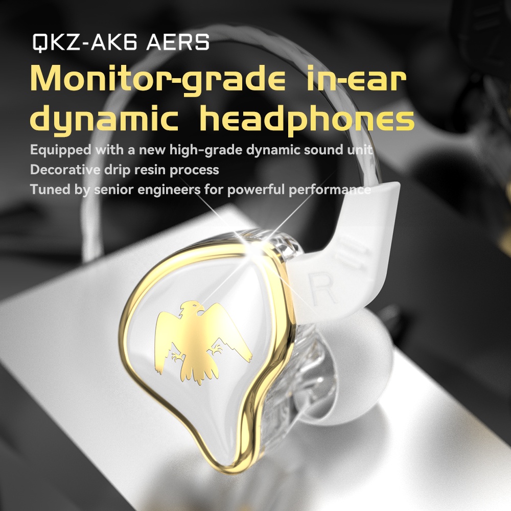 Tai Nghe Nhét Tai Qkz AK6 Ares EDX 1DD HIFI Chống Ồn Có Mic