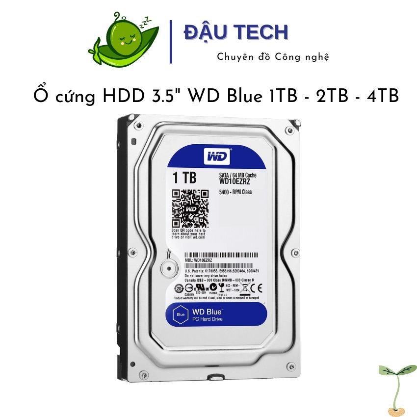 Ổ cứng gắn trong HDD WD Caviar Blue 1TB, 2TB, 4TB, Hàng chính hãng Western Digital bảo hành 24 tháng