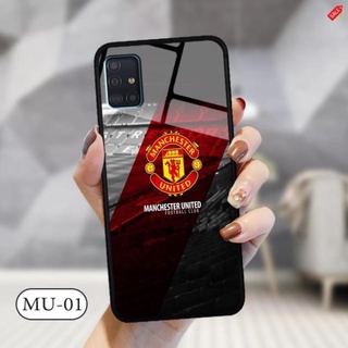 Ốp lưng kính 3D Samsung A51 -hình đội bóng