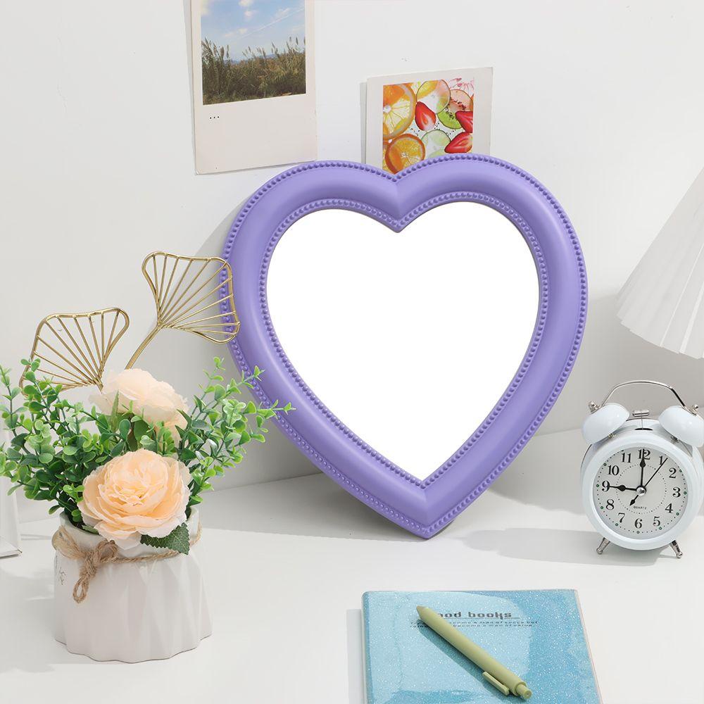 HS Gương Trang Điểm Hình Trái Tim Xinh Xắn