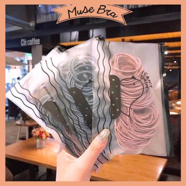 [Giá sỉ] Set Chun Buộc Tóc 100 Cái Mix Màu