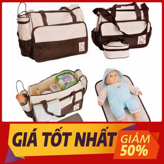 Bộ Túi Sách Mẹ Và Bé 5 Chi Tiết