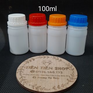 Chai nhựa 100ml nắp vặn HDPE