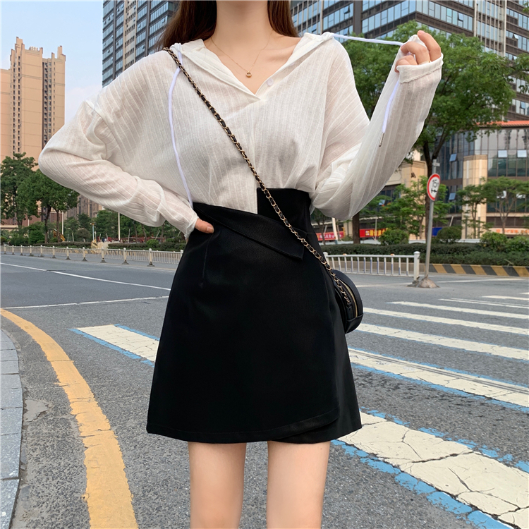 [Mã CBS0703B hoàn 10% tối đa 30K xu 200K] Chân váy da lưng cao phong cách Hàn Quốc cá tính cho nữ | BigBuy360 - bigbuy360.vn