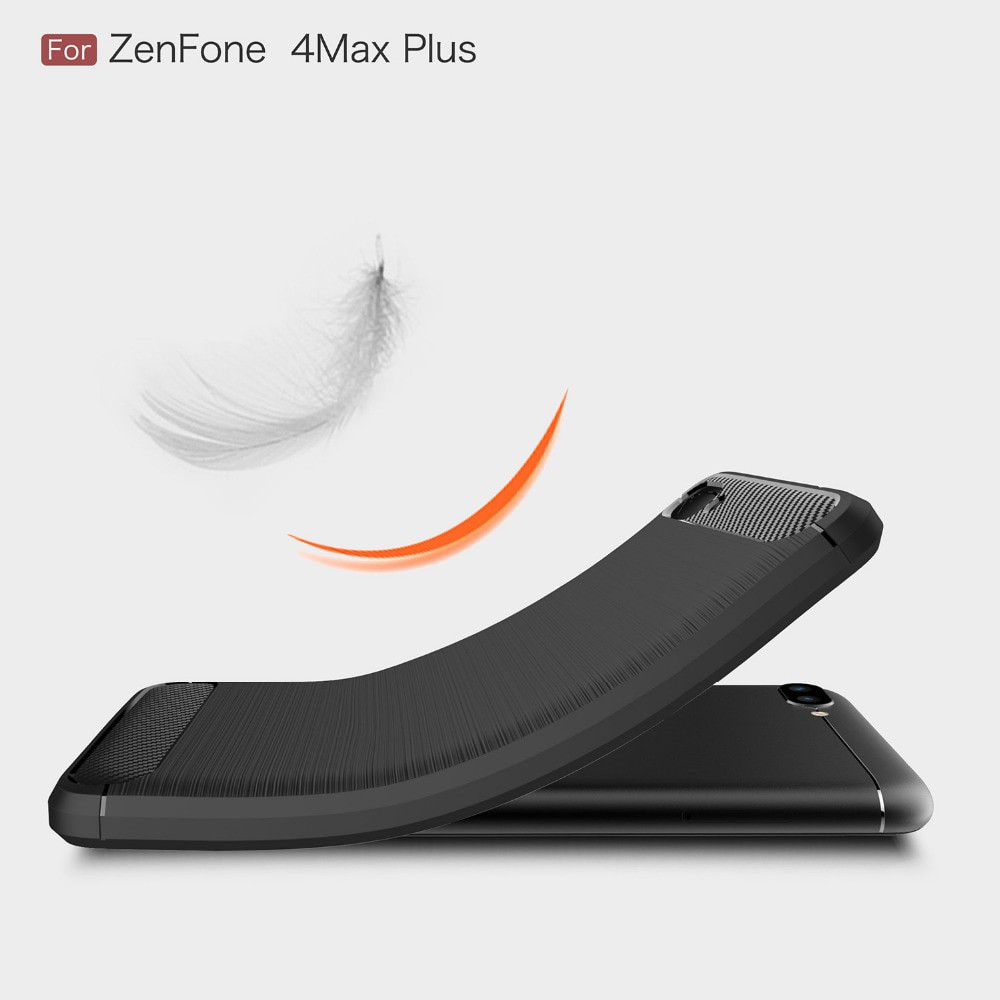 Ốp lưng chống sốc vân kim loại cho Asus Zenfone 4 Max Plus ZC554KL hiệu Likgus (bảo vệ toàn diện, siêu mềm mịn)