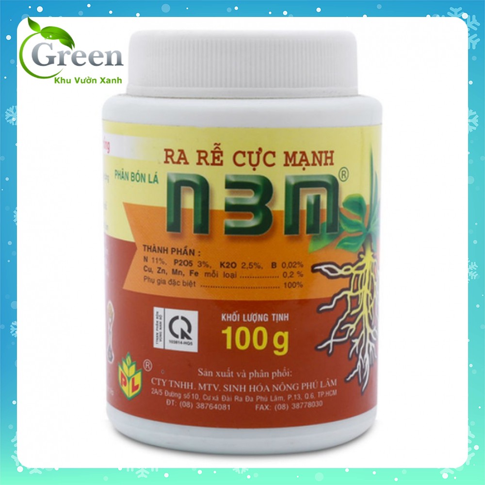 [SIEURE] Phân bón lá ra rễ cực mạnh N3M 100g hàng đẹp, phân phối chuyên nghiệp.