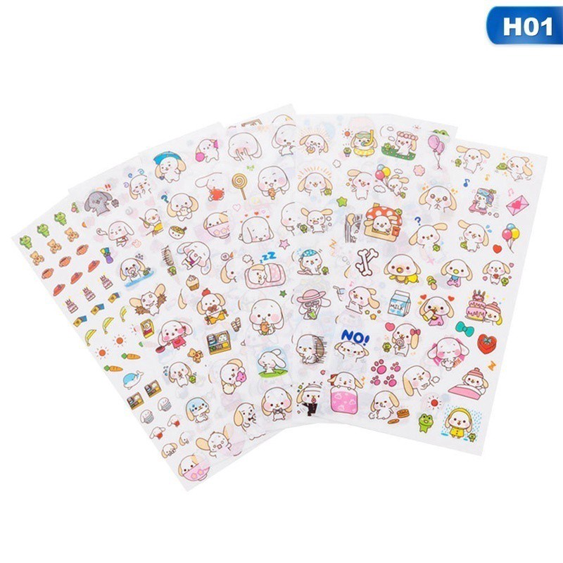 Bộ 6 tấm hình dán trang trí điện thoại kiểu cổ điển