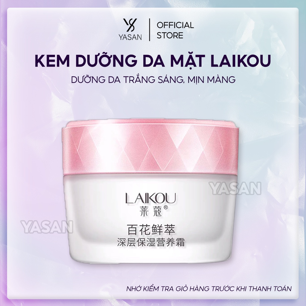 Kem Dưỡng Da Cream Dưỡng Ẩm Sáng Mịn Và Trẻ Hóa Làn Da Laikou Chiếu Suất Hoa Anh Đào Yasan