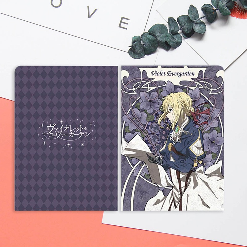 Bìa Đựng Tài Liệu Hình Chữ L Họa Tiết Anime Violet Evergarden Violet Evergarden