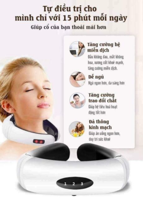 Máy massage cổ vai gáy 3D thông minh