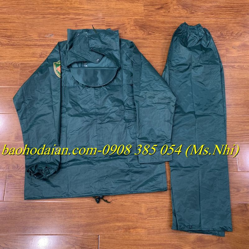 Áo mưa bộ QDTV dày dặn chống thấm nước- Hình thật