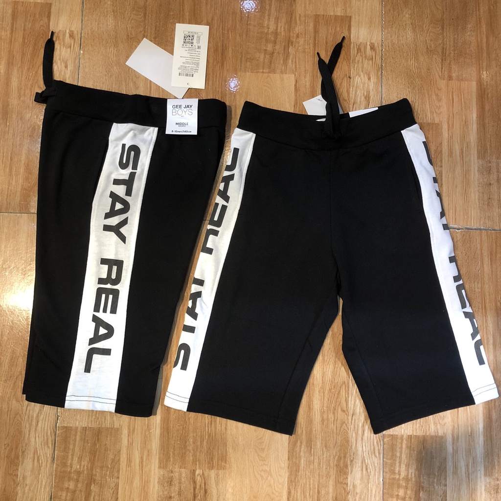 T&DShop Quần da cá bé trai nhỡ, sọc đen trắng, chất cotton, mã Q02 hàng Việt Nam xuất khẩu.