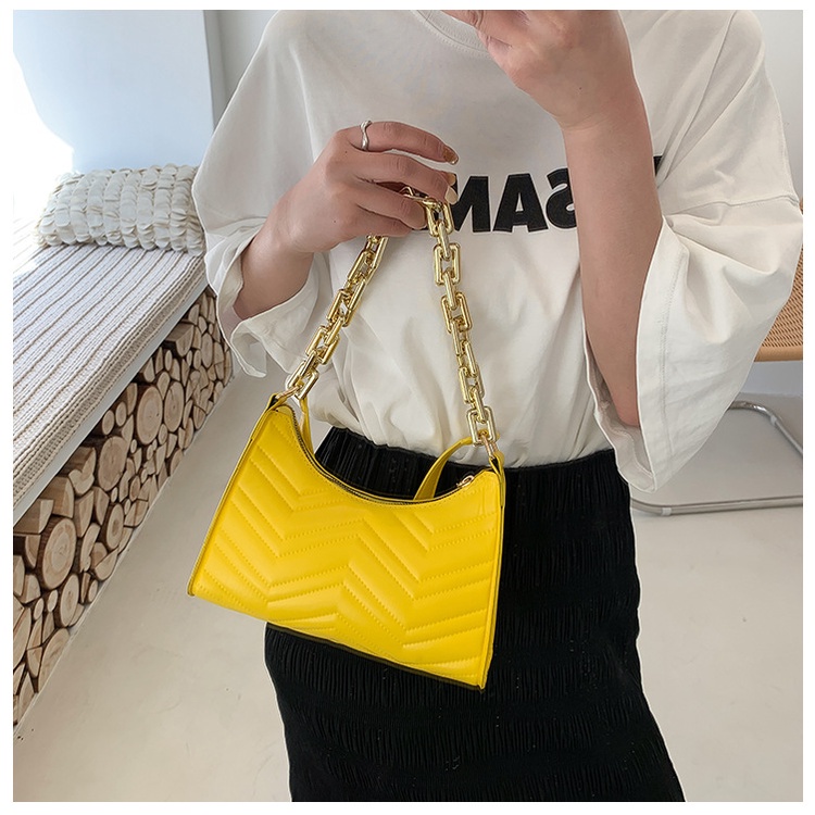 Túi Đeo Chéo JASMIN NOIR Hình Chữ V Cỡ Nhỏ Phối Dây Xích Thời Trang Cho Nữ