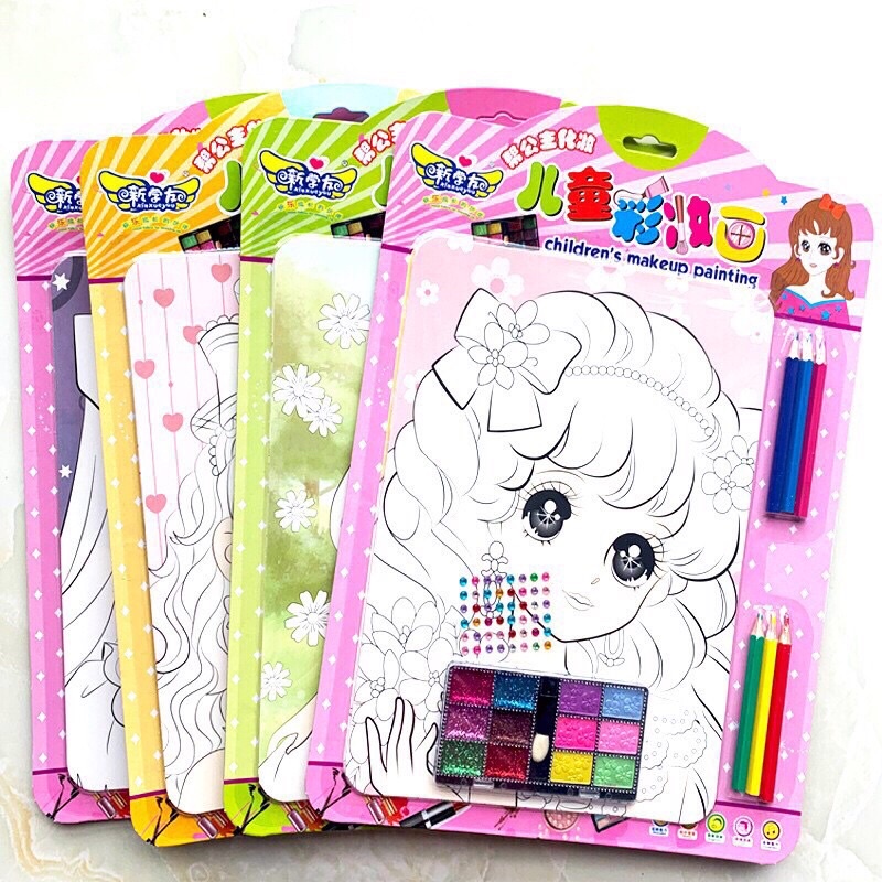 Đồ chơi Tranh Trang điểm công chúa