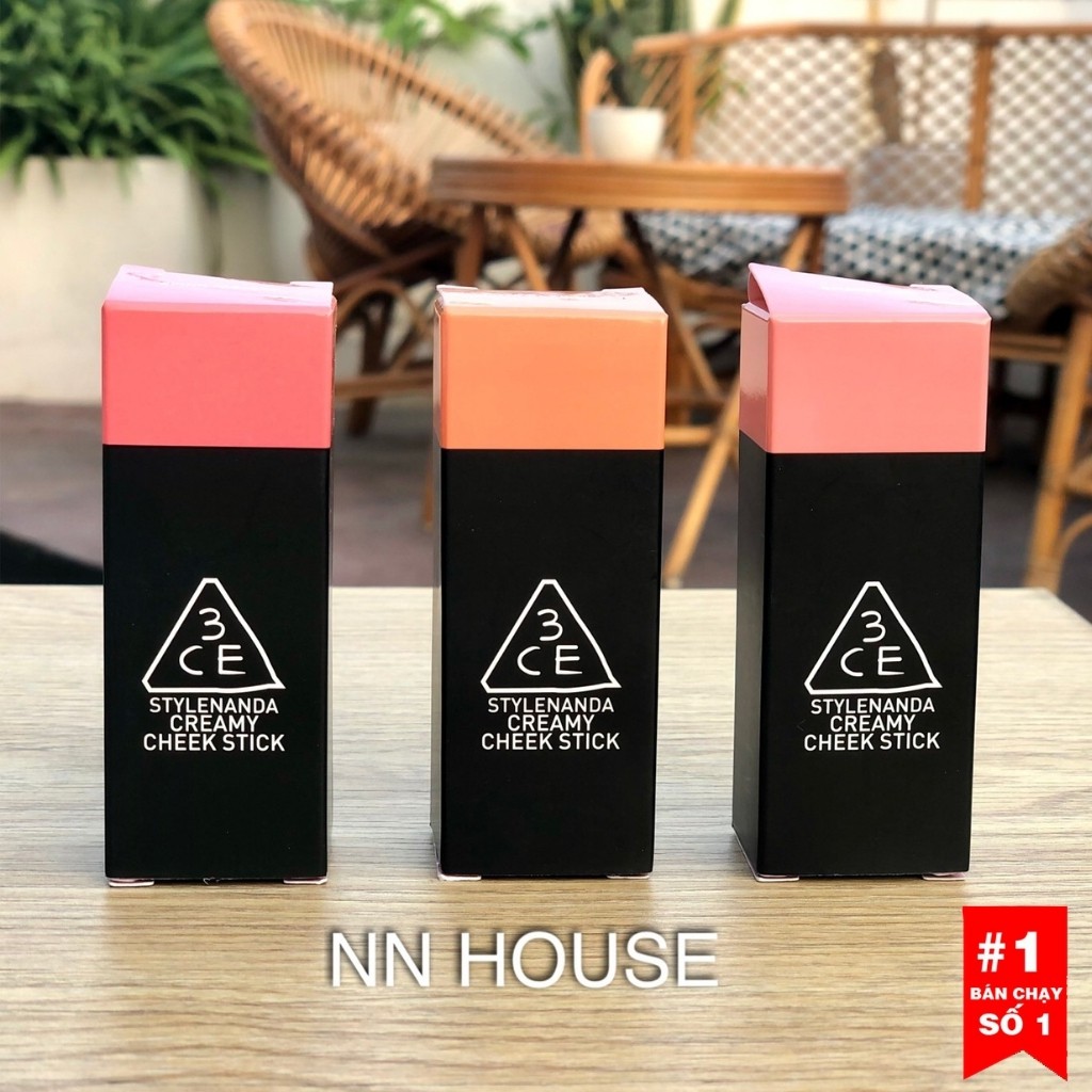 Phấn má hồng 3CE creamy cheek stick phấn má dạng kem - 3CE phấn má hồng dạng kem thỏi - NN HOUSE