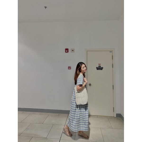 HERS - Đầm babydoll caro