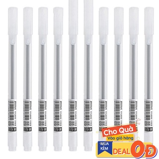 Bút gel mực đen khô nhanh resun 0,5mm, văn phòng phẩm, DECORME