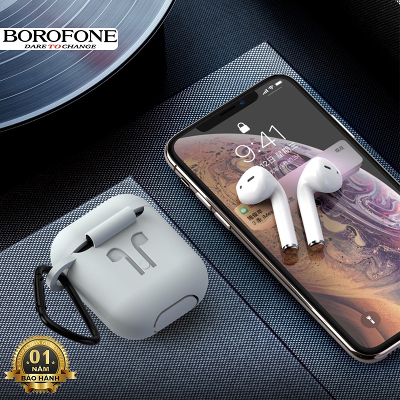 Tai nghe TWS Borofone BE30 Plus có Pop Up, hỗ trợ đổi tên, định vị, cảm ứng đa điểm, bluetooth v5.0