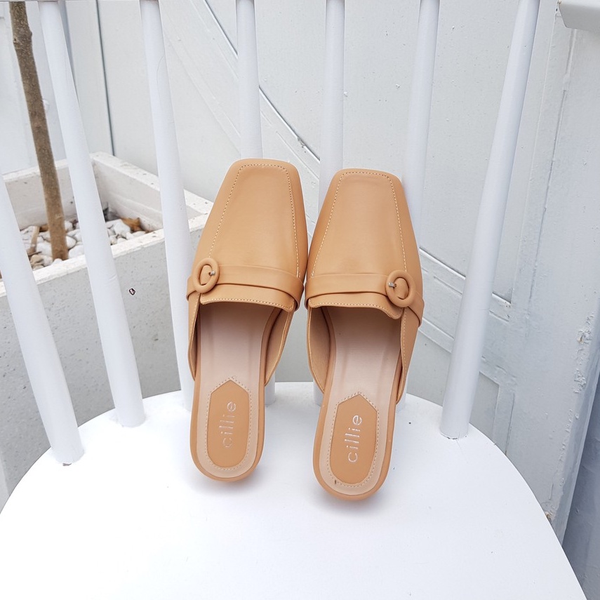 Dép sục nữ mũi vuông cao 3cm 1213