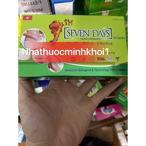 VIÊN UỐNG SEVEN DAYS ,GIÚP MANG LẠI VÓC DÁNG THON GỌN