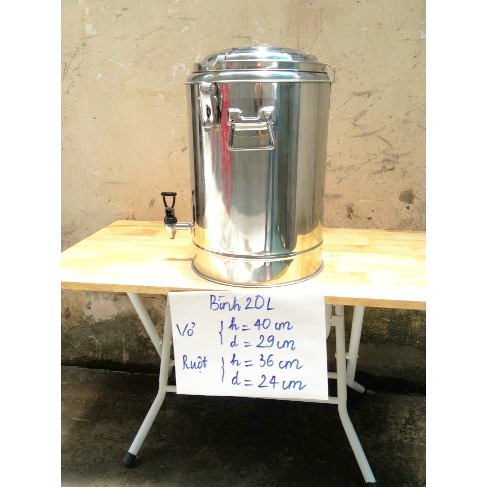 Bình giữ nhiệt bằng inox Thùng inox, nồi ủ cơm, nồi ủ canh, nồi inox giữ nhiệt, thùng inox giữ nhiệt, bình inox giữ nóng