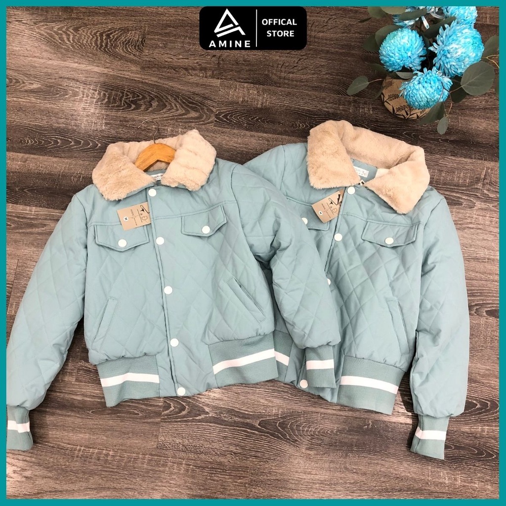 Áo phao nữ, Áo khoác lót lông nữ thời trang C74