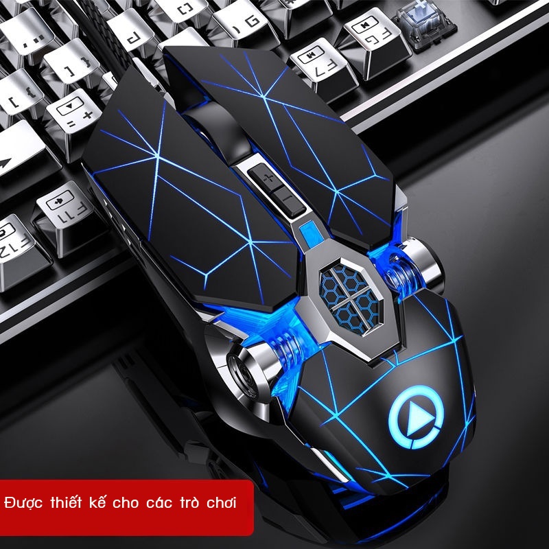 ◆﹍ஐRetro punk bàn phím cơ thực tế chuột tai nghe bộ ba mảnh trò chơi máy tính game trục đen xanh trà cáp