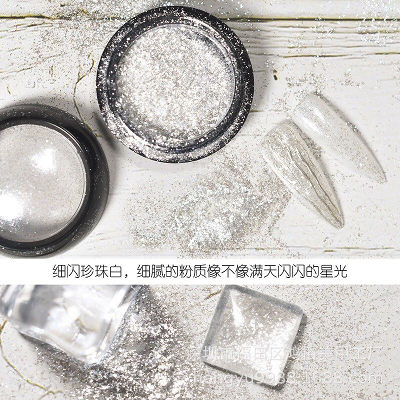 Kim tuyến cát bột nhuyễn mịn trang trí móng nail nghệ thuật 2020 , phản chiếu sáng tốt