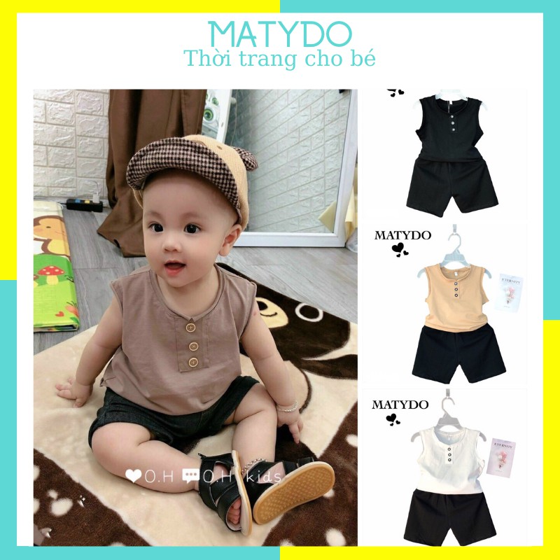 Bộ quần áo trẻ em cotton MATYDO set trang phục cho bé trai phong cách thời trang trẻ em đẹp BT05