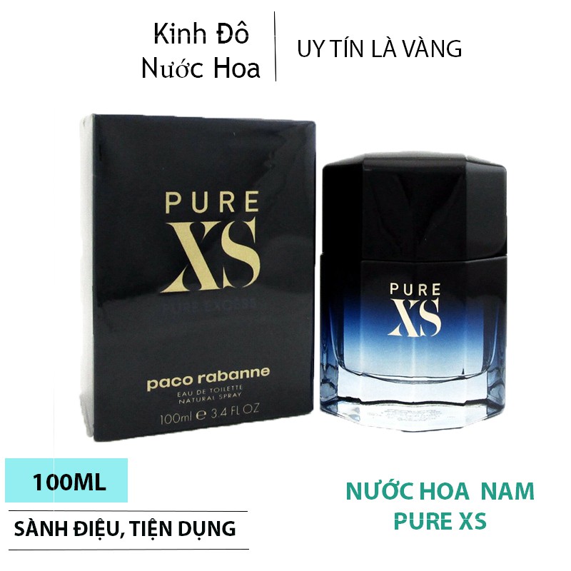 Nước Hoa Nam Pure XS Paco Rabanne Pour Homme EDT 100ML, Sôi Động, Lôi Cuốn, Hoang Dại Đầy Kích Thích