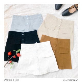 Quần giả váy khuy dọc ( Hàng QC)