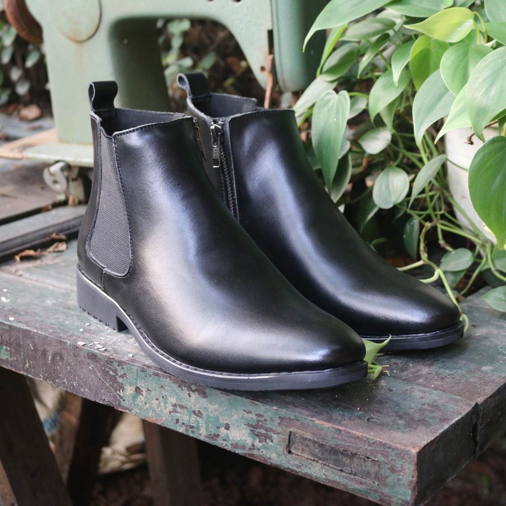 Giày Nam công sở Chelsea Boot khóa da bò Lucas shoes bảo hành 1 năm CB.Khóa