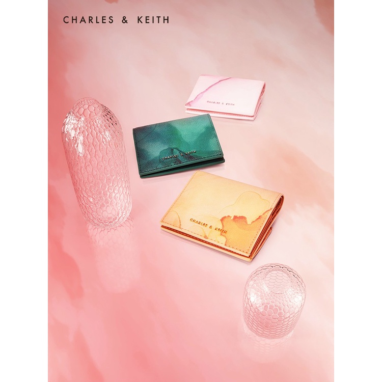 Ví nữ nắp gập cnk. CK6 -10701210 full box size 9cm