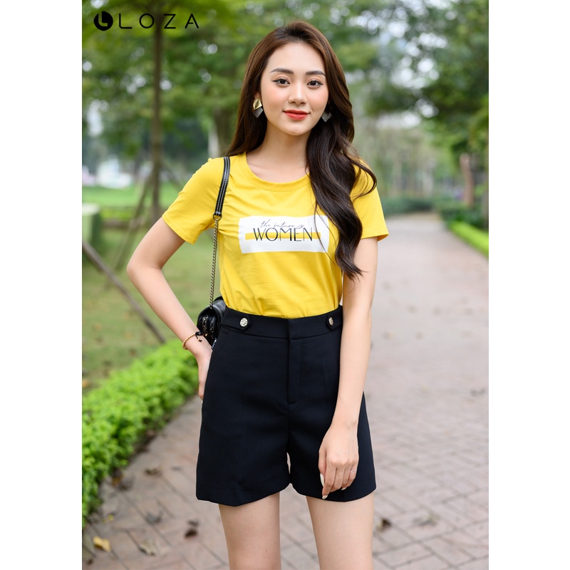 Áo phông nữ LOZA in chữ Women - PT04105