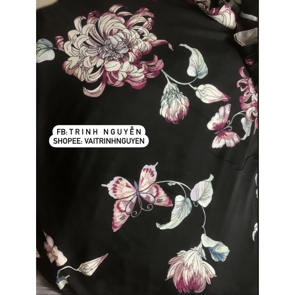 Vải Cotton Lụa Hoa