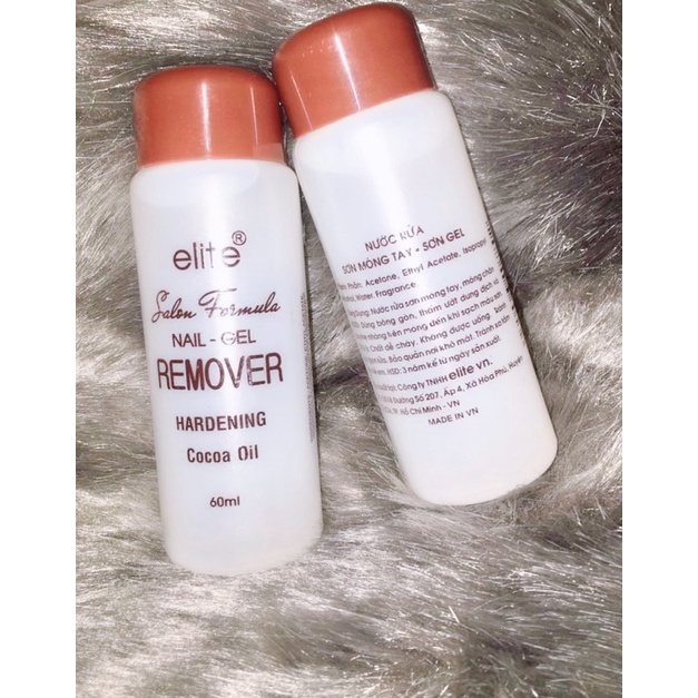 ( Chính Hãng) Nước rửa móng tay sơn thường và gel ELITE 60ml
