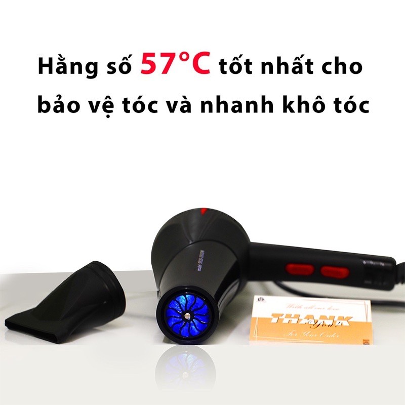 Máy Sấy Tóc, máy sấy, máy sấy tóc 2 chiều Nóng Lạnh Model 5528, Công Suất Lớn 3500W ( tặng 4 phụ kiện)