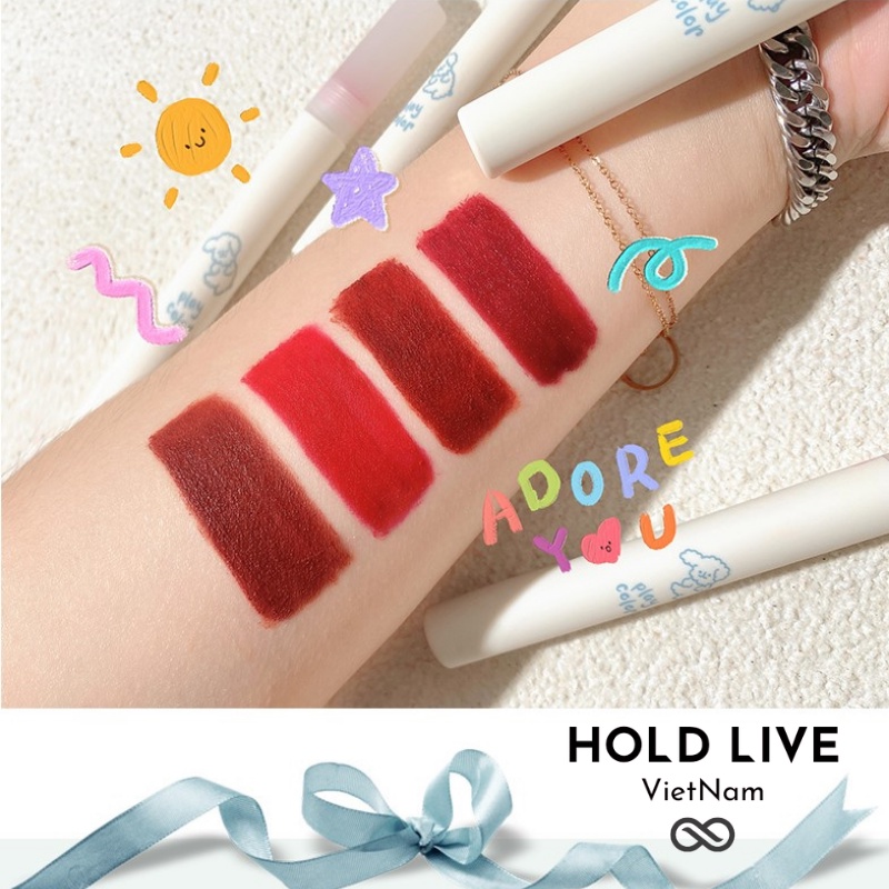 [Có sẵn] Hold Live Ice Stick Lip - Son kem lì nội địa trung Hold Live HL485 [Hàng Auth - Chọn màu] Combo