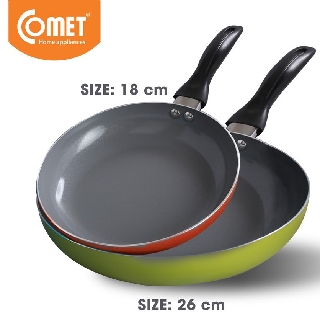 COMBO 2 CHẢO CHỐNG DÍNH CERAMIC COMET CH10-18&26