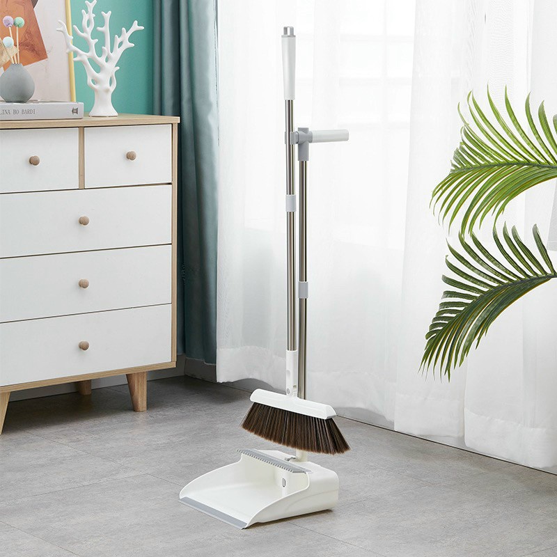 Chổi Quét Nhà Thông Minh Hamarta 2in1 Chổi Nhựa Kèm Hót Rác Gấp Gọn [XOAY 180, LỌC LÔNG TÓC]