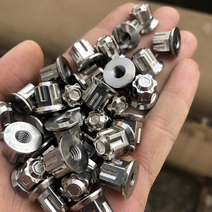 Tán inox bít đầu 6li -  - gắn cổ pô xe máy