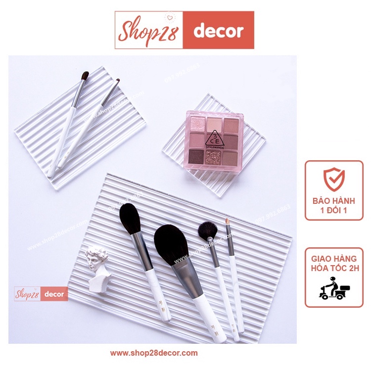 Tấm Acrylic Sóng phụ kiện chụp ảnh sản phẩm, chụp ảnh mỹ phẩm, trang sức - Shop28Decor.com