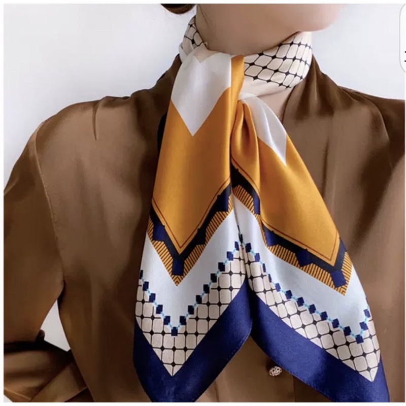 Khăn lụa vuông choàng cổ - Khăn turban nhiều mẫu xinh