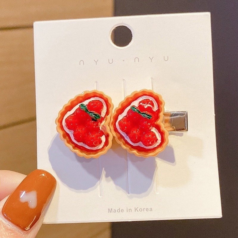 Kẹp Tóc Hình Bánh Mì / Pizza / Hot Dog Dễ Thương Cho Nữ