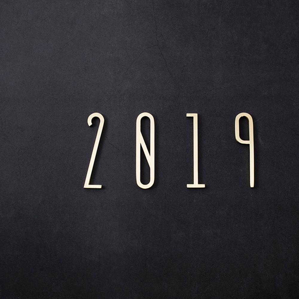 Mô Hình Số Từ 0-9 Bằng Đồng Thau Phong Cách Bắc Âu Sáng Tạo