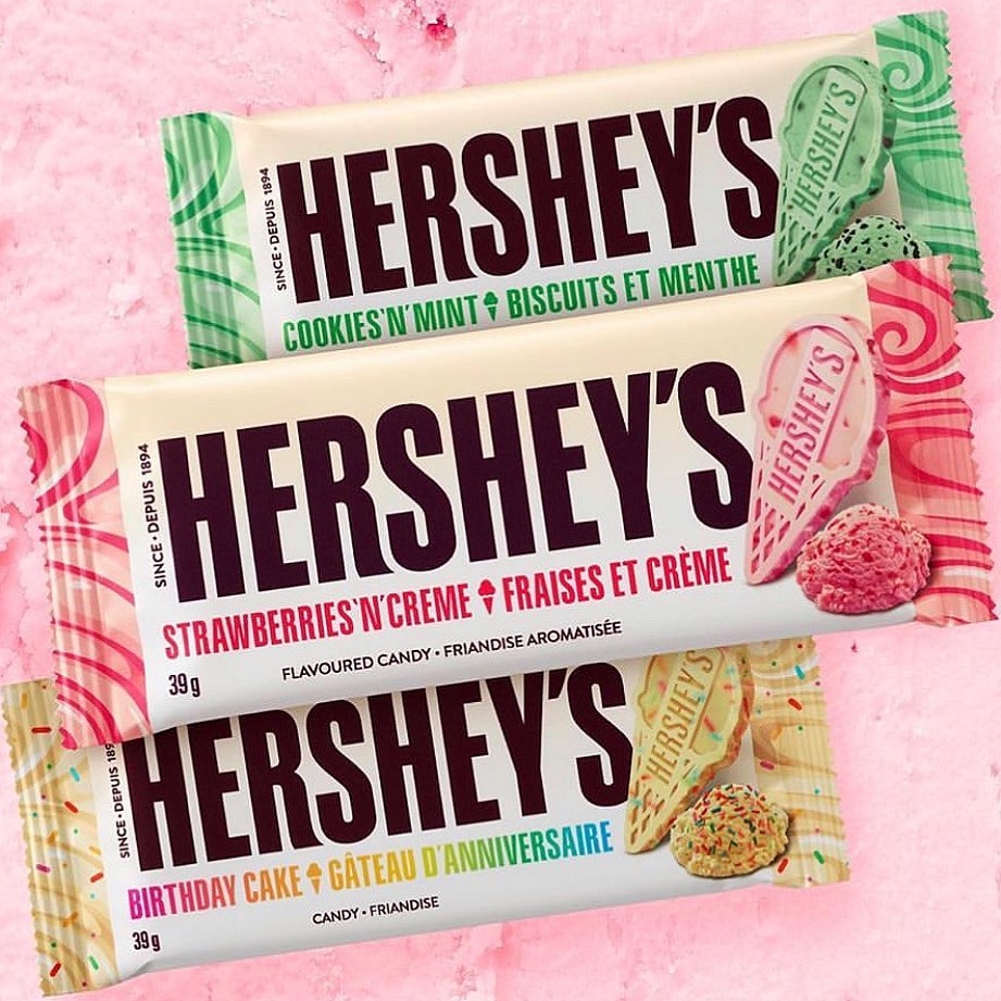 [GÓI 39G] Socola Hershey's Hình Kem Ốc Quế Cực Mới Lạ Có 3 Vị - Mỹ