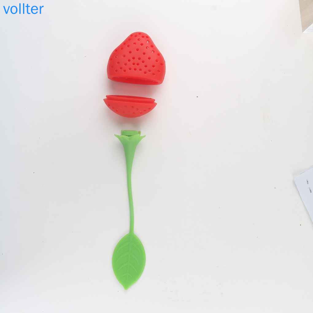 Đồ Lọc Trà Hình Quả Dâu Độc Đáo Chất Liệu Silicon Kích Thước
