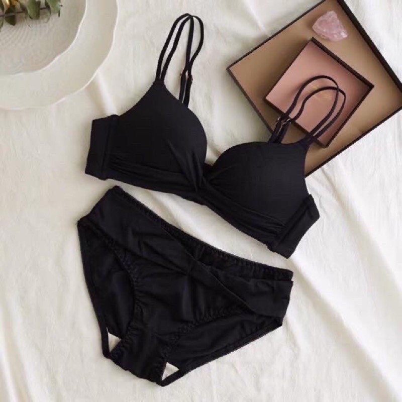 Bộ đồ lót su đúc không gọng đẩy ngực, bộ đồ lót nữ cao cấp | BigBuy360 - bigbuy360.vn